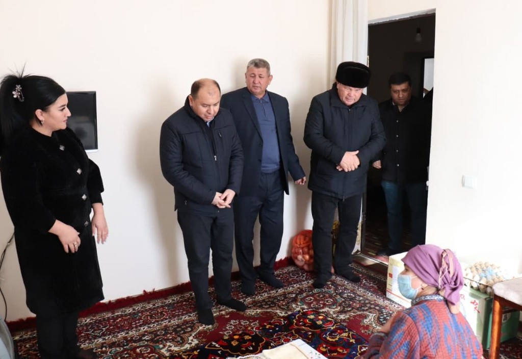 Ijtimoiy himoyaga muhtoj oilalarga tashrif